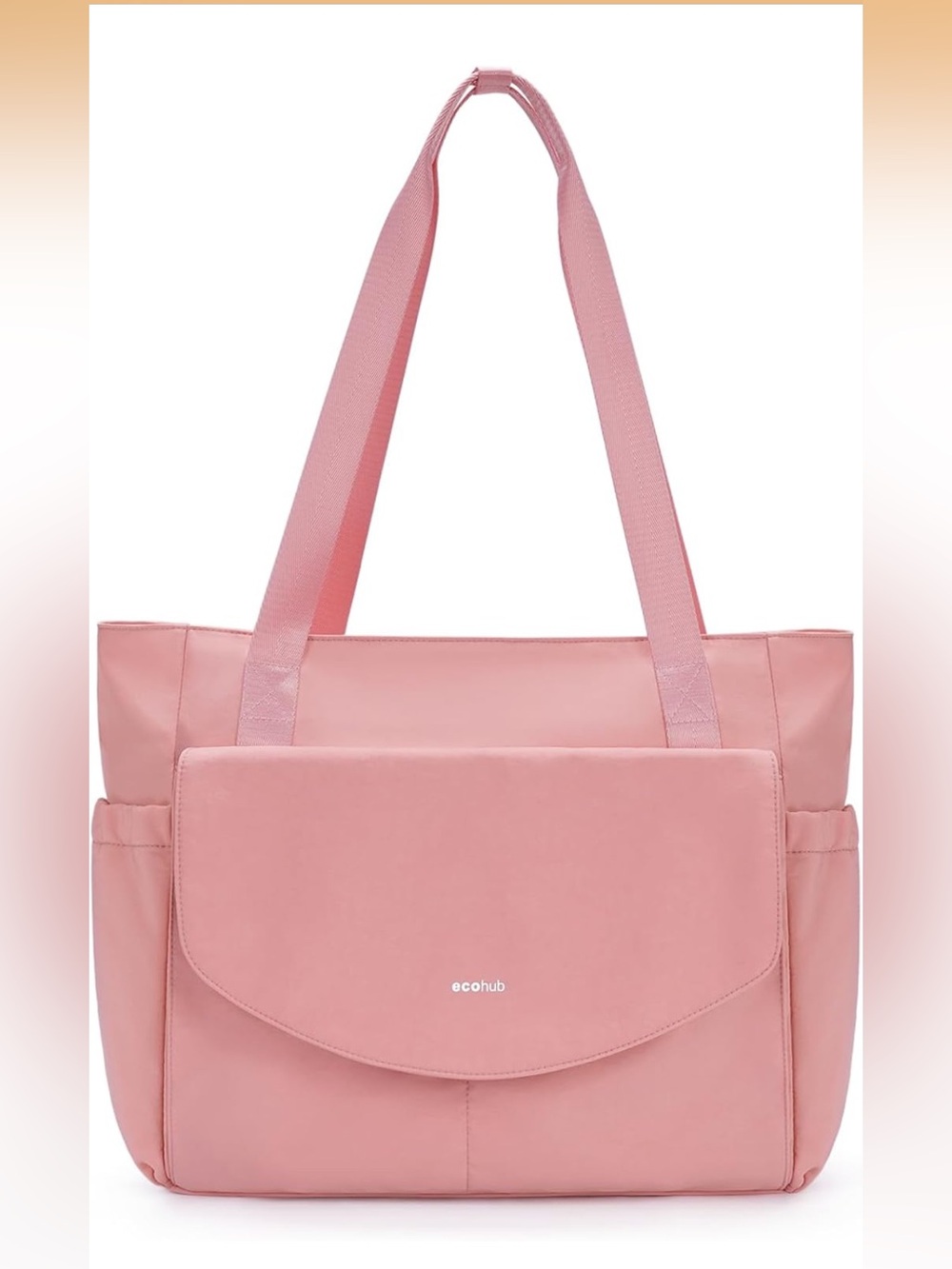NEW!  Ecohub Pink Laptop Tote Bag